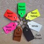 Personalised Message Engraved Leather Key Fob, thumbnail 4 of 8