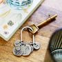 Personalised Zodiac Constellation Keyring Charm, thumbnail 4 of 5