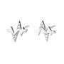 Heartbeat Stud Earrings, Sterling Silver Or Gold Plated, thumbnail 4 of 7