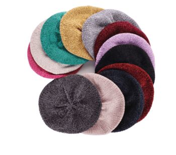 Chemo Headwear Soft Chenille Beret Cap Beanie Hat, 2 of 8