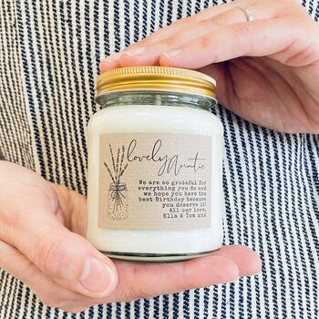 Personalised Auntie Soy Scented Candle, 2 of 10