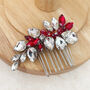 White And Red Christmas Hair Comb, thumbnail 2 of 5