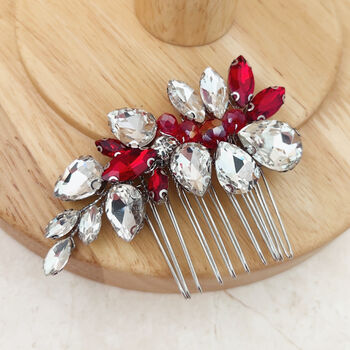 White And Red Christmas Hair Comb, 2 of 5