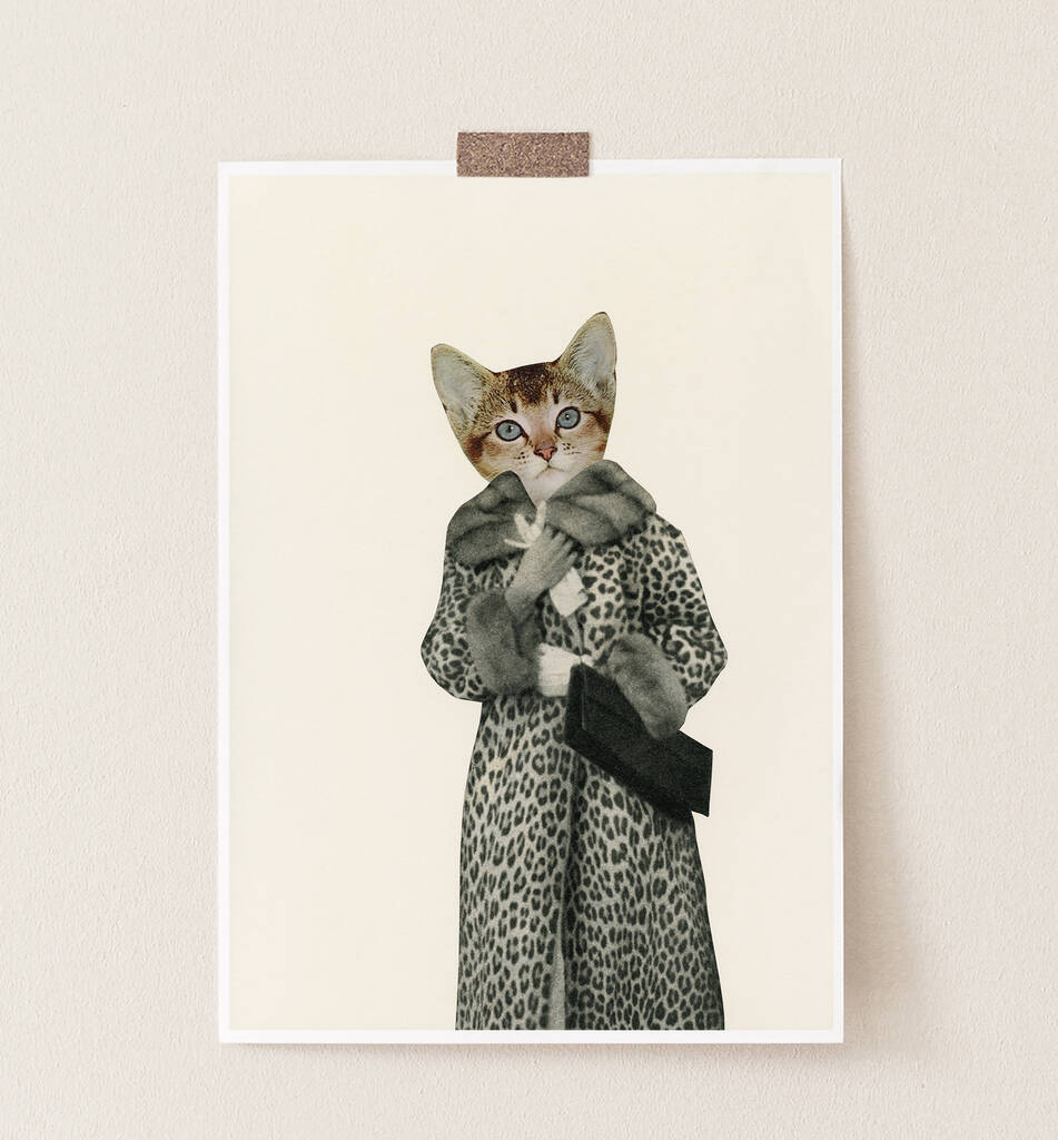 Kitten Dressed As Cat Art Print, 1 of 8