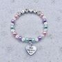 Personalised Best Big Sister Ever Charm Bracelet, Baby Shower Gift, thumbnail 1 of 11
