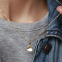 Gold Or Silver Origami Heart Charm Necklace, thumbnail 3 of 6