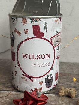 Personalised Dog And Cat Christmas Gift Treats Tin, 4 of 6