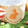 Personalised First Easter Keepsake Decoration Disc, thumbnail 3 of 4