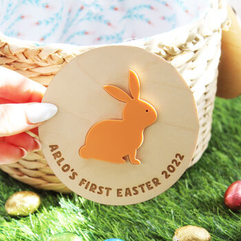 Personalised First Easter Keepsake Decoration Disc, 3 of 4