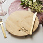 Carved Heart Personalised Chopping/Cheese Board, thumbnail 6 of 6