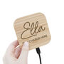 Personalised In Charge Bamboo Wireless Charger, thumbnail 4 of 5