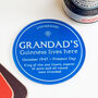 Personalised Blue Plaque Coaster For Grandad, thumbnail 1 of 5