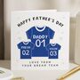 Personalised Football Fathers Day Card From Kids, thumbnail 1 of 7
