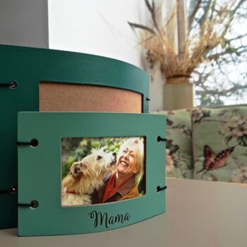 Engraved Leather Photo Frame, 6 of 12