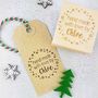 Personalised Christmas Hand Made By Rubber Stamp, thumbnail 1 of 2