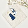 Statement Blue And White Floral Polymer Clay Earrings, thumbnail 2 of 5