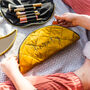 Personalised Quilted Velvet Flat Lay Makeup Bag, thumbnail 3 of 8