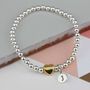 Personalised Milly Gold Plated Heart Bracelet, thumbnail 1 of 7