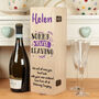 Personalised Sorry You're Leaving Hinged Bottle Box, thumbnail 1 of 3
