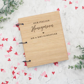 Personalised ‘Our Honeymoon’ Photo Album Book, 10 of 10