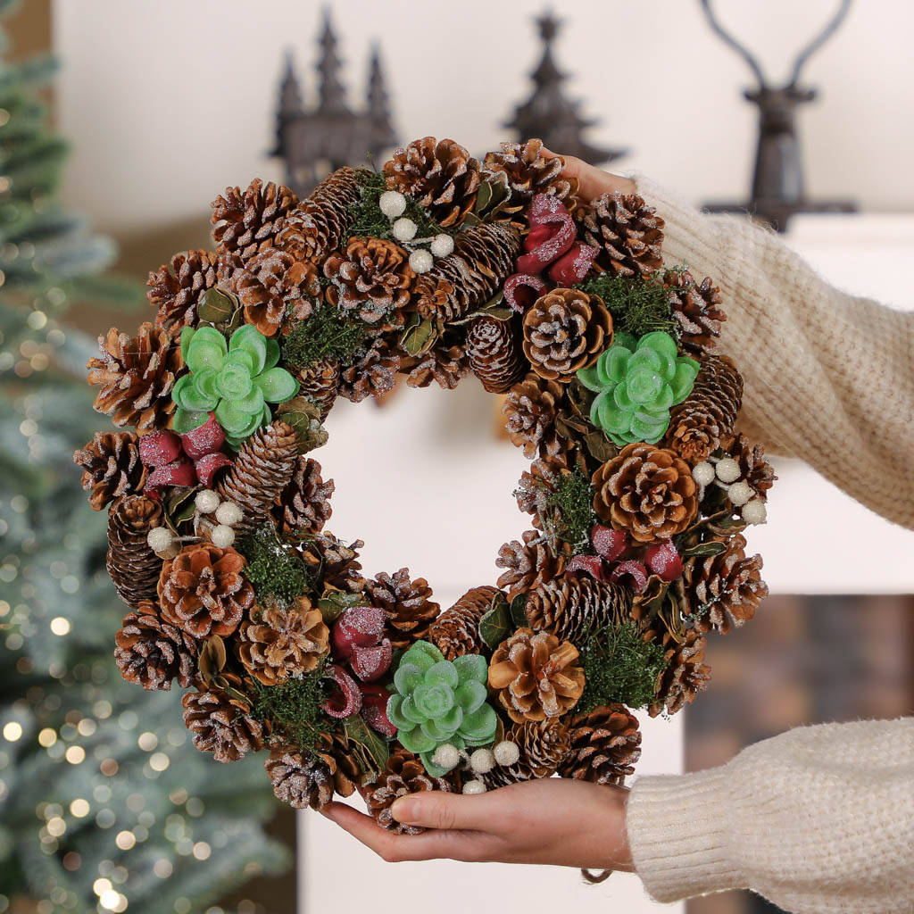 Wintergreen Luxury Christmas Wreath By Dibor | notonthehighstreet.com