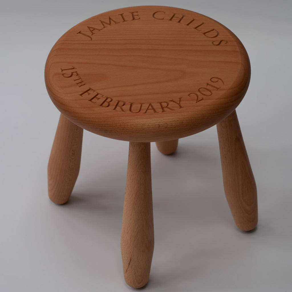 Personalised Child's Wooden Stool, 1 of 5