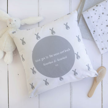Personalised Baby Bunny Cushion, 2 of 4