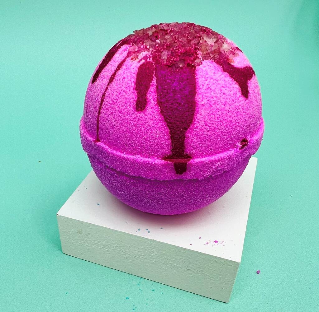 Pink Himalayan Salt Bath Bomb By Skyn Bakery