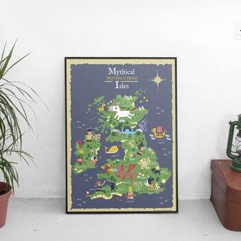 Mythical British And Irish Isles Children's Poster, 3 of 3