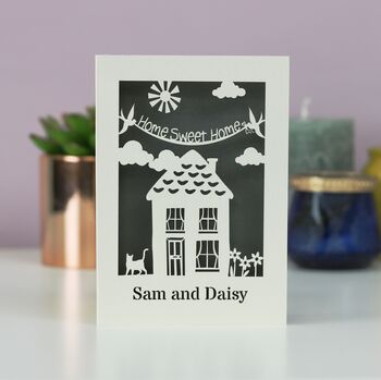 Personalised New Home Laser Cut Card, 3 of 4