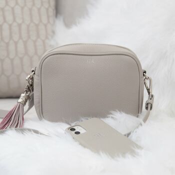 Valentines Day Personalised Leather Crossbody Bag, 3 of 11