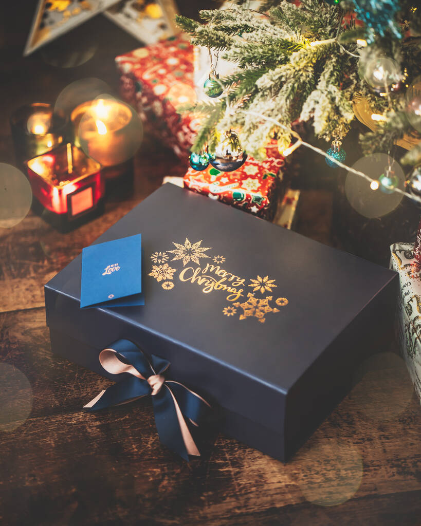 Merry Christmas Embossed Gift Box, 1 of 4