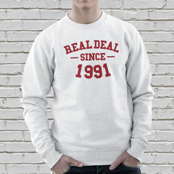Personalised Real Deal Unisex Sweatshirt, 3 of 5