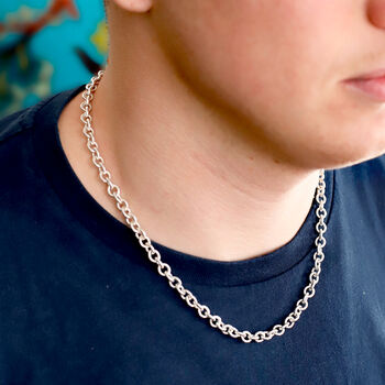 Sterling Silver Heavy Cable Chain, 3 of 6