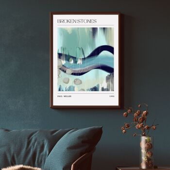 Paul Weller Music Inspired Abstract Art Print, 2 of 4