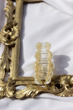 Medium Size Pearl Row Detail Claw Hair Clip, 6 of 6
