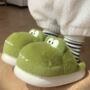 Cute Green Monster Anti Slip Slippers, thumbnail 2 of 4