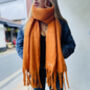 Chunky Personalised Blanket Scarf In A Choice Of Colours, thumbnail 1 of 3