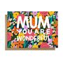 Wonderful Mum Mother's Day Card, thumbnail 1 of 2