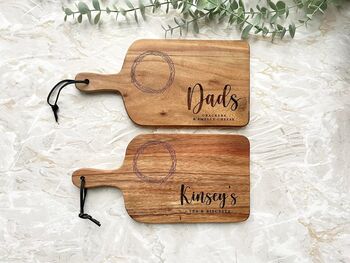 Mini Personalised Engraved Tea And Biscuits Board, 4 of 4