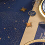 Navy Blue Glitter Christmas Table Runner Two.5m, thumbnail 2 of 5