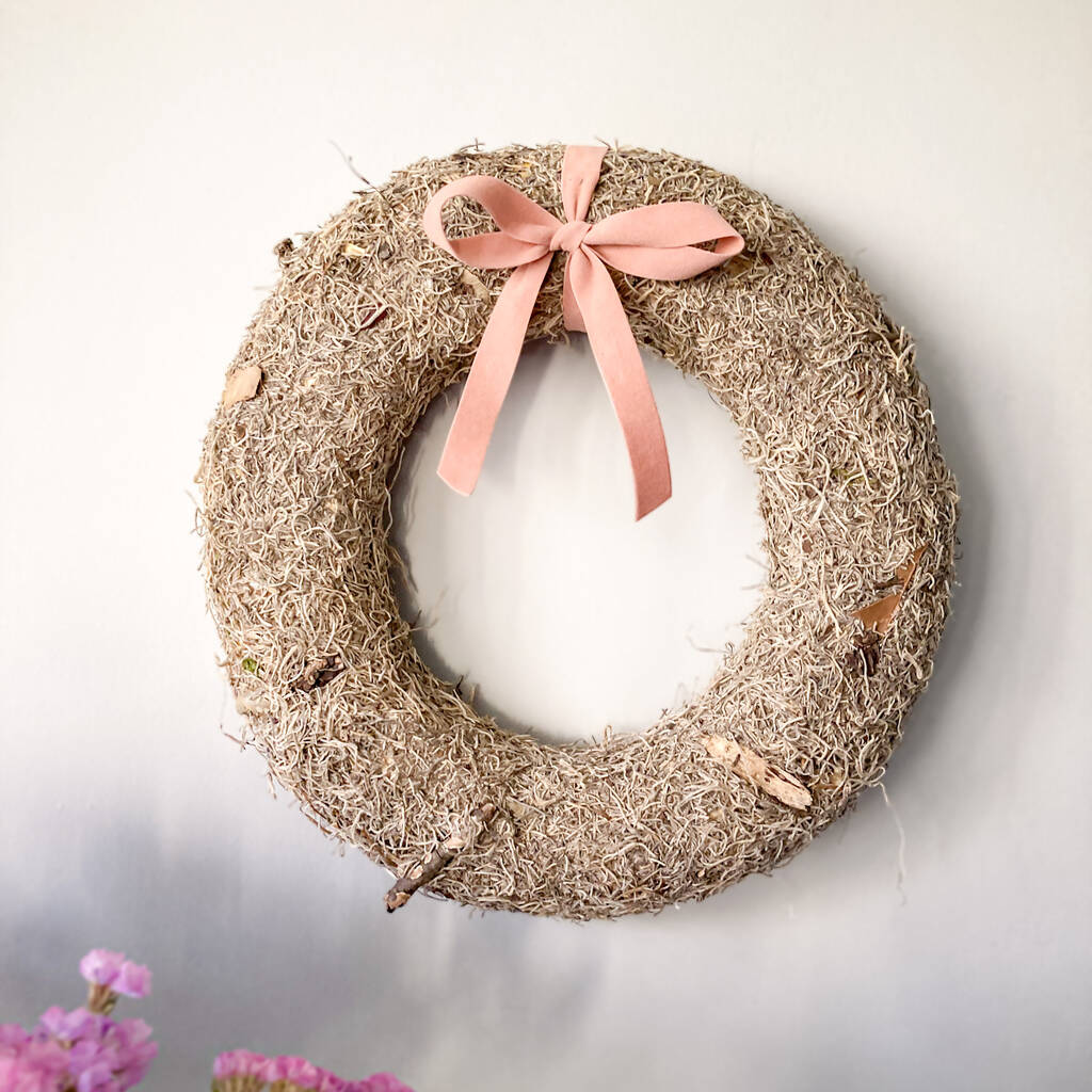 Dried Grey Moss Wreath, 1 of 5