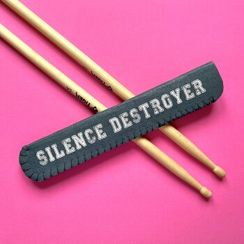 Personalised Drum Sticks Holder Silence Destroyer, 3 of 4