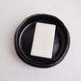 Handmade Black Gloss Ceramic Soap Dish, thumbnail 3 of 10