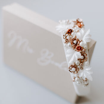 Embellished Bridal Bridesmaid Statement Headband Crown, 4 of 10