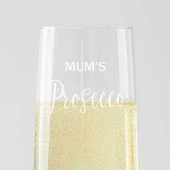 Personalised Prosecco Glass For Mum, 4 of 6