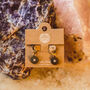 Mandala Inspired Gemstone Earrings – 18 K Gold Plated, thumbnail 8 of 12