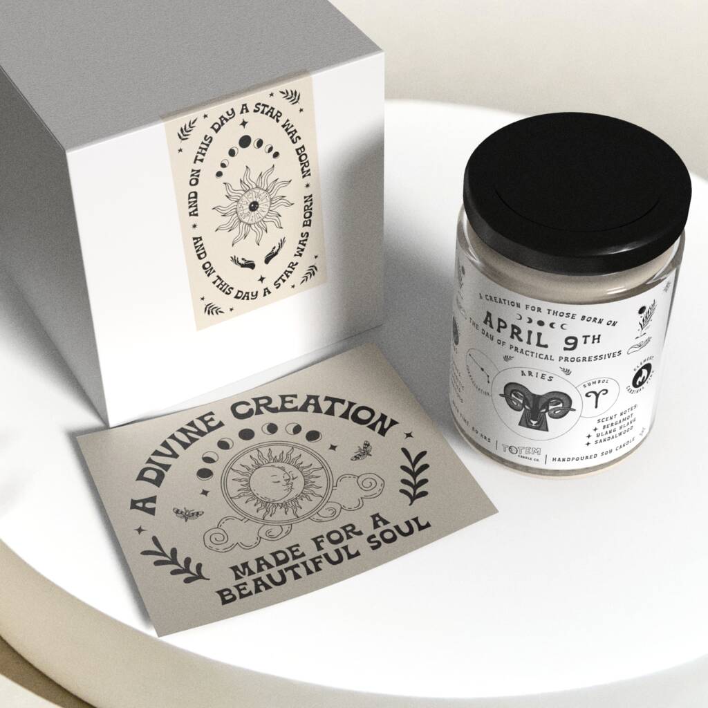 Virgo Birth Date Zodiac Gift Candle By Totem Candle Co