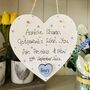 Godparent's Christening Wooden Heart Thank You Gift, thumbnail 4 of 5