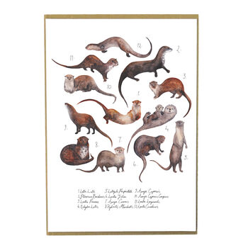 Raft Of Otters Art Print, 2 of 5